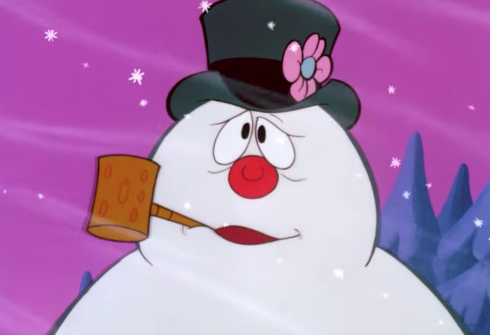 What was Frosty the Snowman's nose made of? 